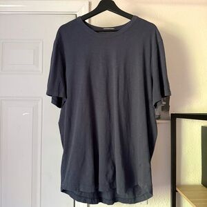 BUCK MASON navy blue cotton crew neck short sleeve tee t-shirt